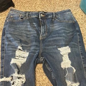 Ripped Hollister jeans